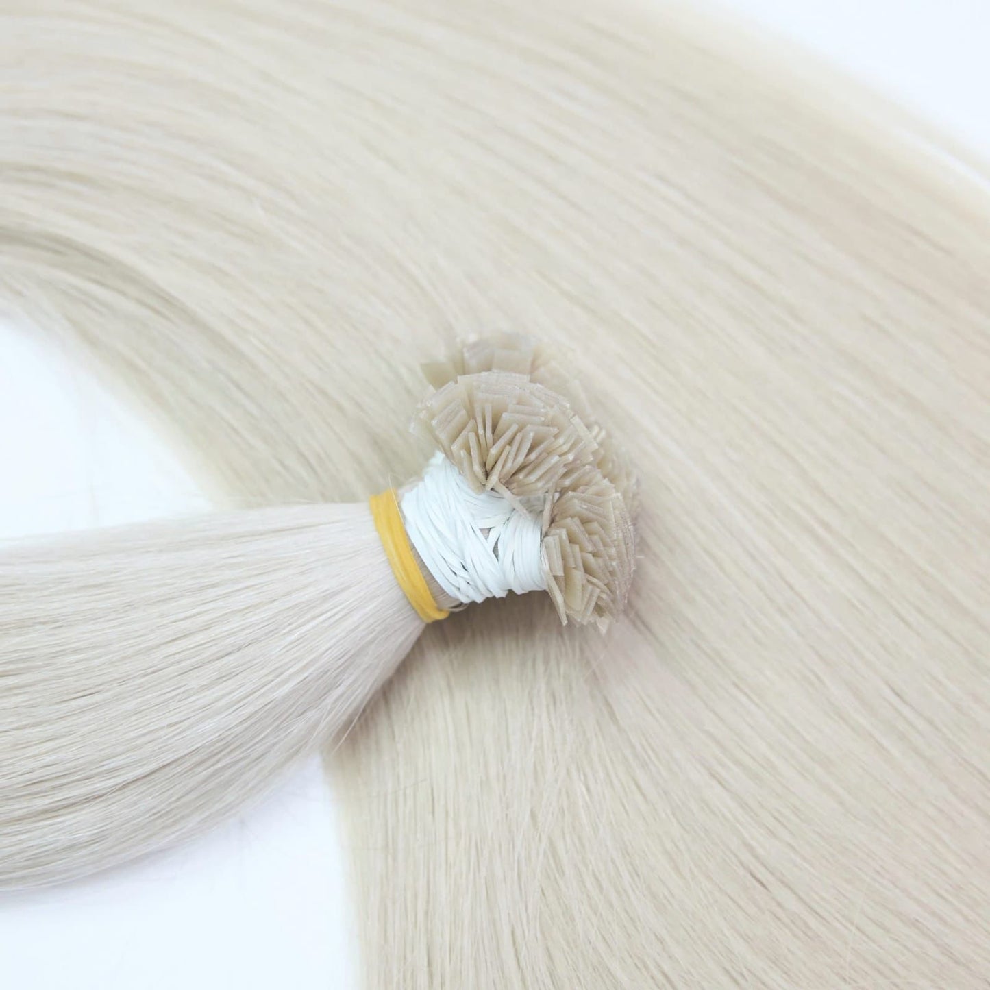 24" (60cm) 100G Snow White Blonde Natural Straight Human Hair Extensions